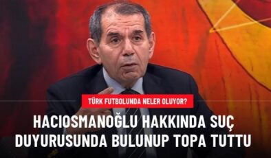 Hacıosmanoğlu hakkında suç duyurusunda bulunup topa tuttu