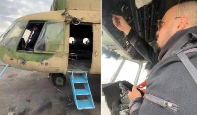 Muhaliflerin helikopter şaşkınlığı! Kullanmayı inanılmaz bir yöntemle öğreniyorlar